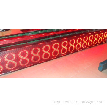 Semi-Outdoor LED Display P10 Single Color Moving Sign